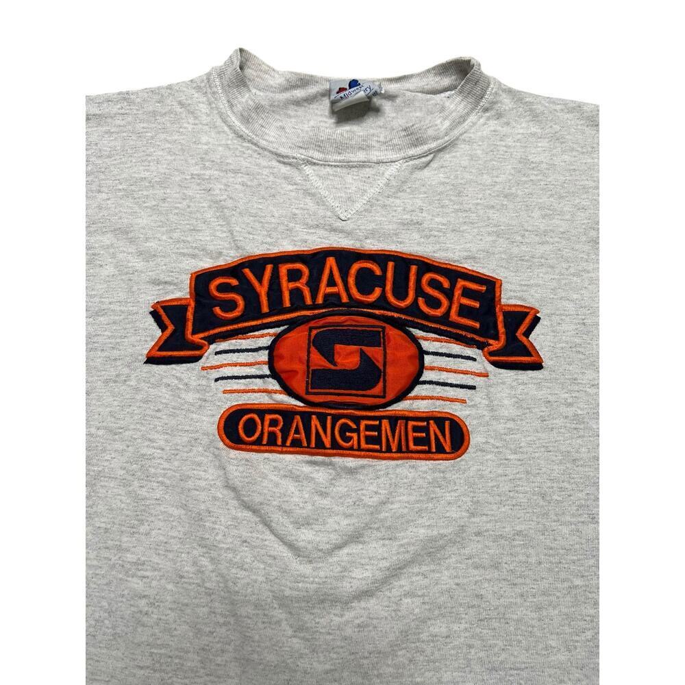 Vintage 90s American College - Syracuse Orange SU University T-Shirt Tee - XL - Picture 2 of 9